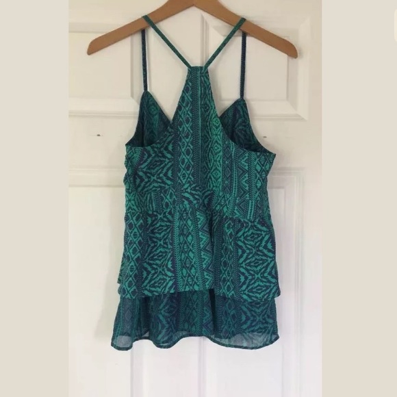 American Eagle Outfitters.Green Printed Halter - Picture 5 of 5